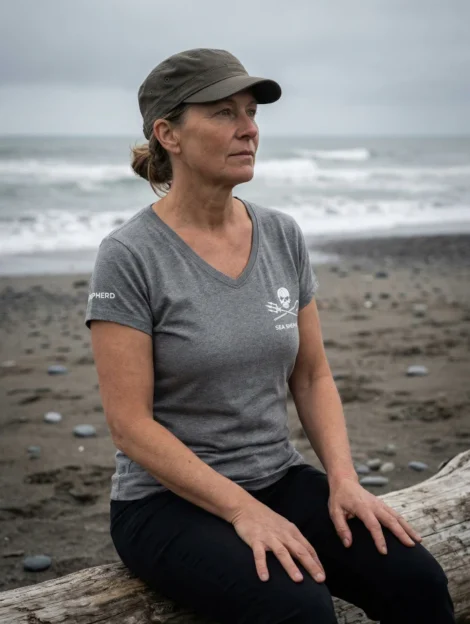 T-Shirt Jolly Roger (grau)