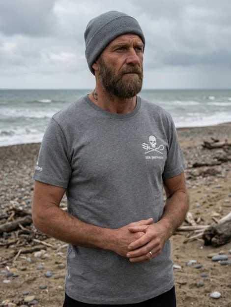 T-Shirt Jolly Roger (grau)