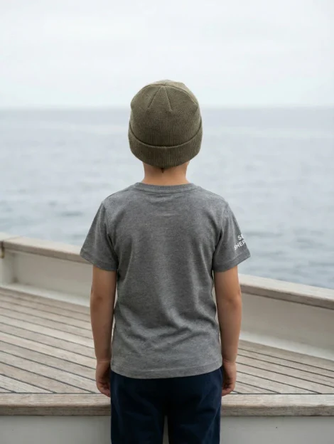 Kinder T-Shirt Jolly Roger (grau)