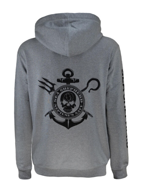 Unisex Hoodie Neptune's Navy (grau/schwarz)