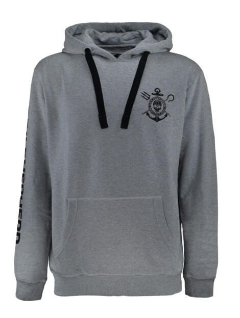 Unisex Hoodie Neptune's Navy (grau/schwarz)