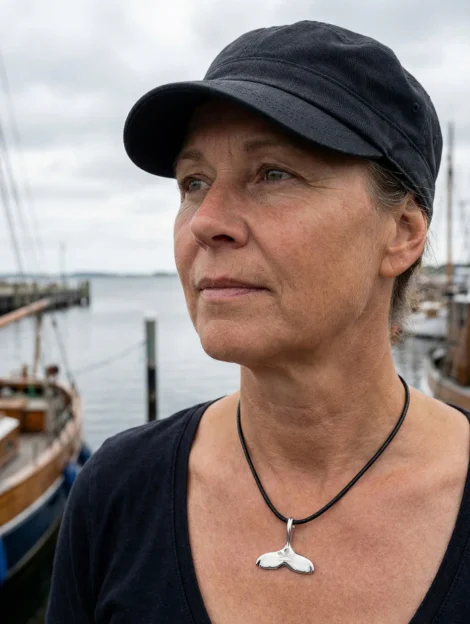 Anhänger Walfluke (poliert)