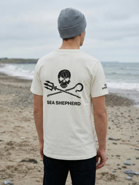 T-shirt Jolly Roger (blanc cassé)